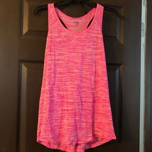 Pink athletic tank top